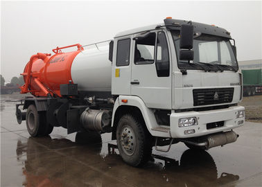 Porcellana Autocisterna della depurazione delle acque delle ruote 4000L di HOWO 6 + camion fecale 8000L di aspirazione 4000L fornitore