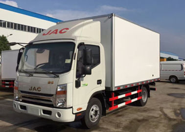 Porcellana JAC 4x2 ha refrigerato il camion della scatola 5 tonnellate parete interna/esterna di vetroresina per alimento congelato fornitore