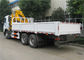Il camion di Sinotruk HOWO A7 6x4 ha montato la gru 25 tonnellate di gru diritta del braccio montata carico fornitore
