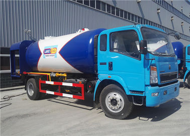 Porcellana 4x2 12CBM 5 tonnellate 6 tonnellate di GPL di consegna di colore del camion 12000L su misura per HOWO fornitore