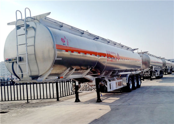 comprare Semirimorchio cisterna di trasporto dell'olio dell'asse 42000L 42cbm del rimorchio 3 del camion cisterna del combustibile della lega di alluminio fabbricazione online