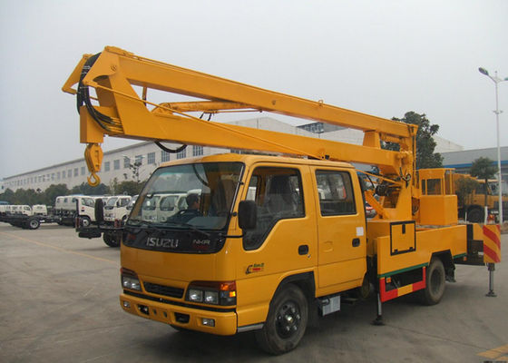 comprare Il camion di forcella di bassa potenza del taglio ha montato la piattaforma aerea i 10m - altezza di lavoro di 24M per ISUZU fabbricazione online