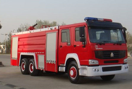 comprare Camion dell'autopompa antincendio della schiuma e dell'acqua, HOWO serbatoio di acqua pesante del camion dei vigili del fuoco di salvataggio di 290 cavalli vapore fabbricazione online