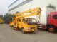 Camion aereo della piattaforma di Dongfeng 16m, piattaforme di lavoro montate su veicolo ccc approvate fornitore